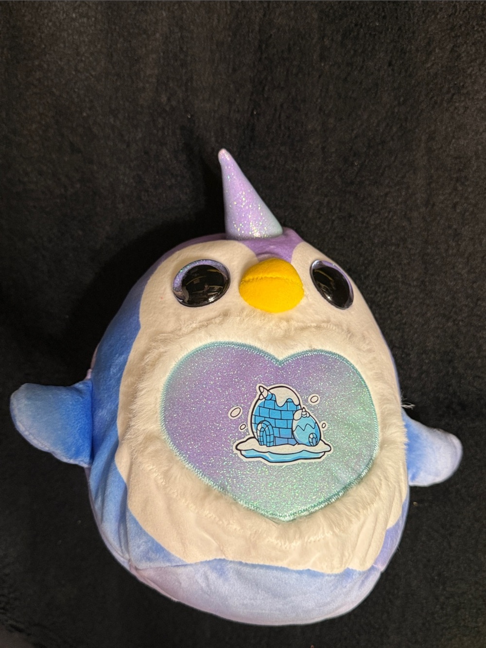 💖4/$25-ZURU Rainbocorns Penguin Unicorn Plush Purple Sequin Belly Stuffed Animal